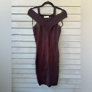 Bailey 44 Stretch Body Con Dress Size Medium Black